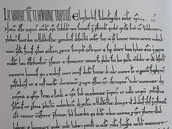 In der Schenkungsurkunde (1168) wurde "Haldenstatt " erstmals erwähnt. Repro aus der Chronik: Carmen Schwind