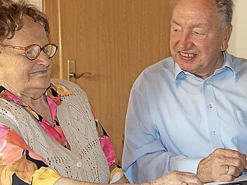 Seit 65 Jahren ein glückliches Ehepaar: Elsa und Willi Bienmüller Foto: Katharina Müller-Sanke