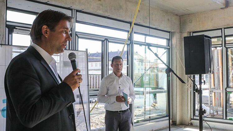 Landrat Hermann Ulm (CSU) begrüßte das Bauprojekt Foto: Barbara Herbst