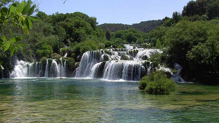 Die Krka Wasserfälle .