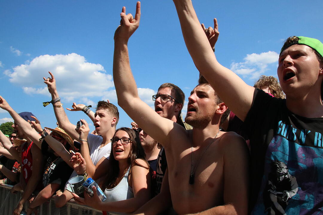 Halbnackt oder im Kostüm: Stimmung bei RIP 2017