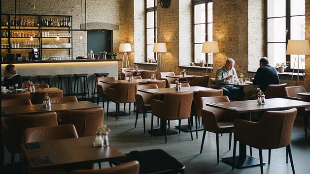 Modernes Restaurant in einem historischen Geb&auml;ude