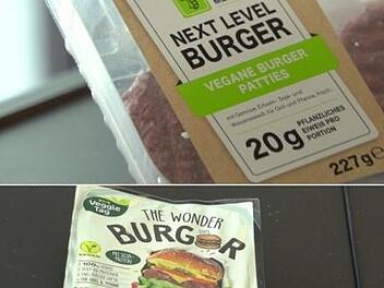 Aldi und Lidl schicken jeweils zwei vegane Burger-Patties ins Rennen. Wir haben die beiden Alternativen zum "Beyond Meat Burger" getestet. Foto: inFranken.de