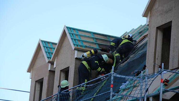 Brand in Münnerstadt  Foto: Thomas Malz