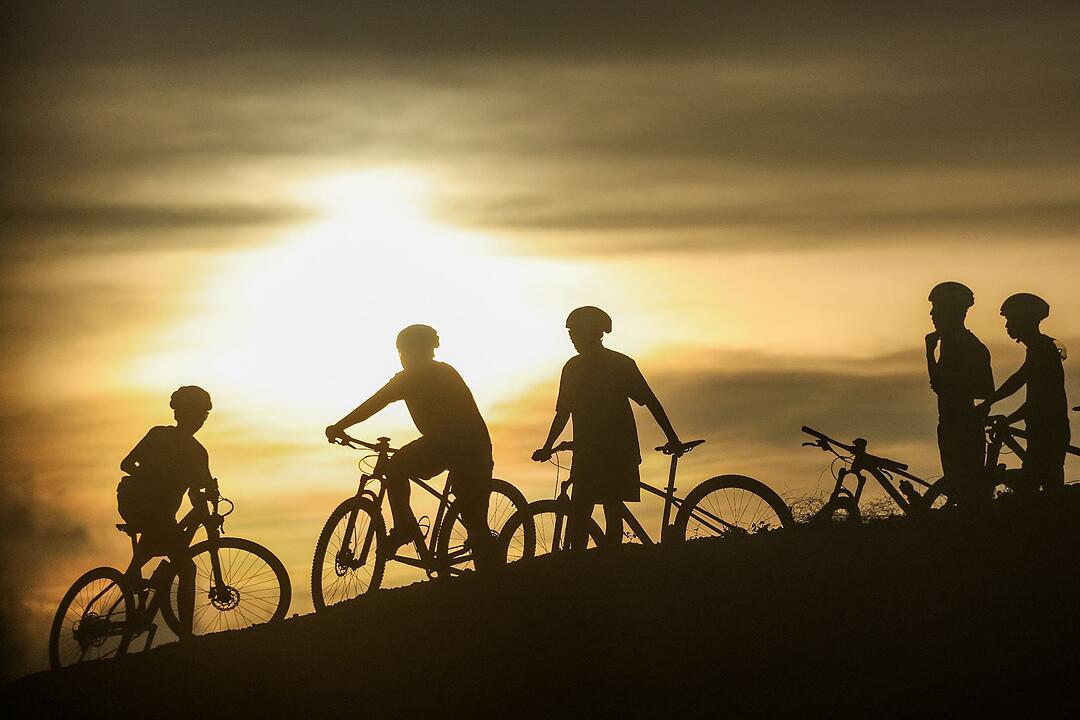 Radfahrer auf den Philippinen