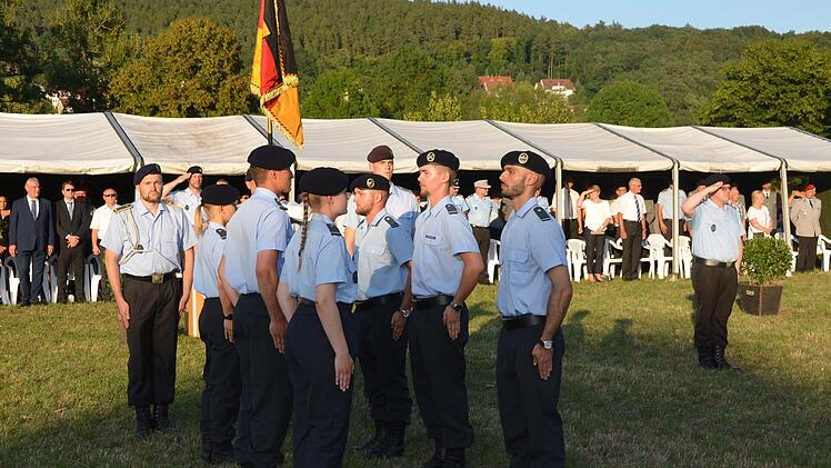 Feierliches Gelöbnis in Bad Bocklet. Foto: Peter Rauch