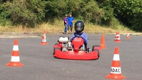 Der ADAC Bad Kissingen hatte ein Kart-Schnuppertraining angeboten. 60 Kinder nahmen daran teil.   Foto: Christa Nürnberger