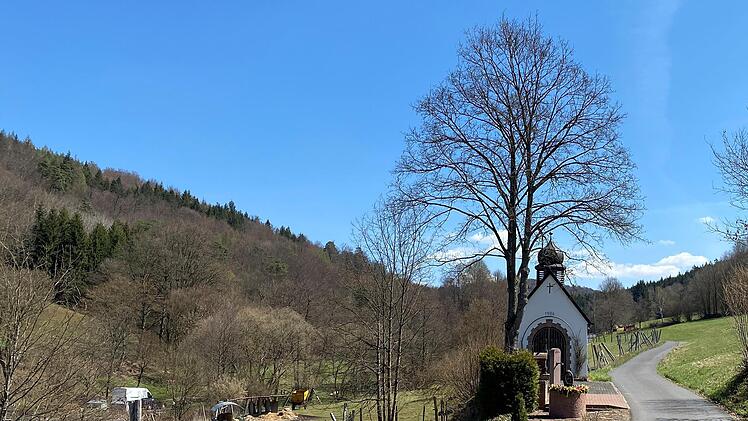 Der Weiler Heckmühle ist das erste Ziel der hier empfohlenen Wandertour durch das Schondratal. Foto: Thomas Pfeuffer