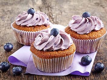 Blaubeer-Cupcakes