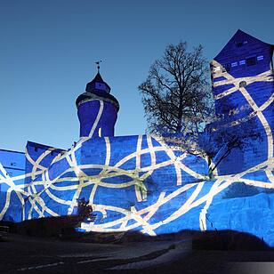 Die "Blaue Nacht" 2017 in Nürnberg