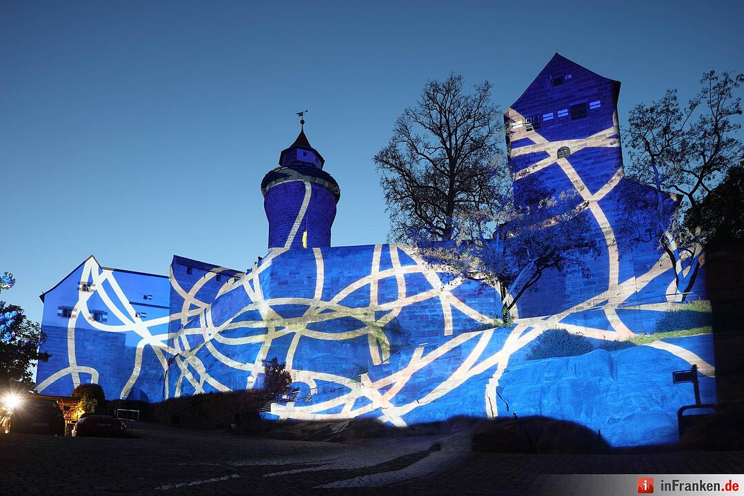 Die "Blaue Nacht" 2017 in Nürnberg