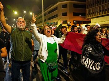 Regierungskritische Demonstrantion in Peru