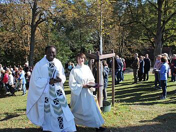 Einführungsgottesdienst  am neu restaurierten Freialtar der Michaelskapelle in Frankenbrunn.Birgit Will