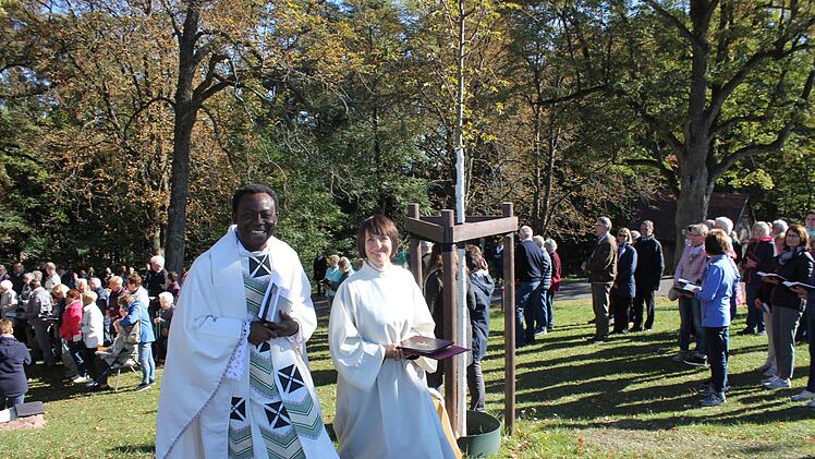 Einführungsgottesdienst  am neu restaurierten Freialtar der Michaelskapelle in Frankenbrunn.Birgit Will